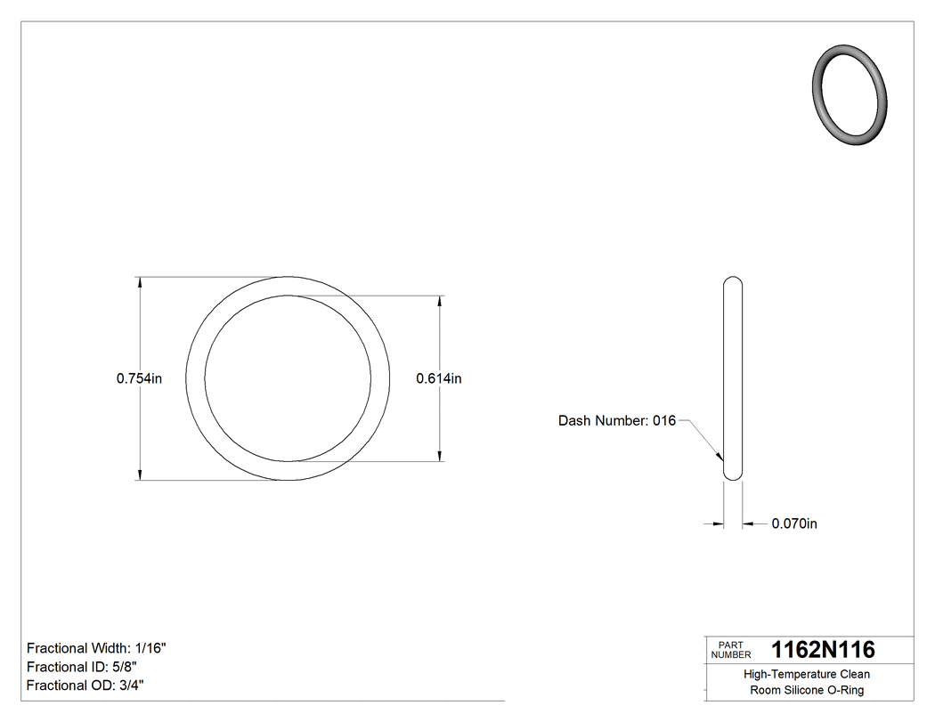 Technical drawing - 1162N116